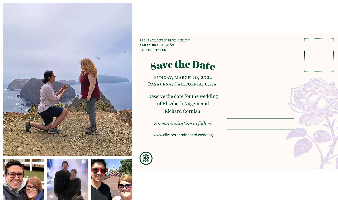 Save the Date postcard